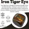 1000+ Carats Iron Tiger Eye Crystal Tumbled Stones Polished Rocks - Natural Gem Stones for Healing - DIY Crystals for Protection