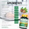 10 in 1 Wormwood Capsules, Black Walnut Hulls Cloves Black Pepper urmeric Curcumin Root Peppermint Leaf, DIigestive Health, Body Detox, 90 Capsules