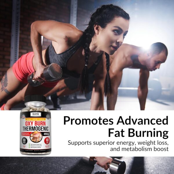 Kaya Naturals Supreme Fat Burner - Weight Loss Pills Women & Men - Appetite Suppressant Supplement - Powerful Thermogenic Diet Pills - Natural Energy Boost Oxy Burn 60 Count