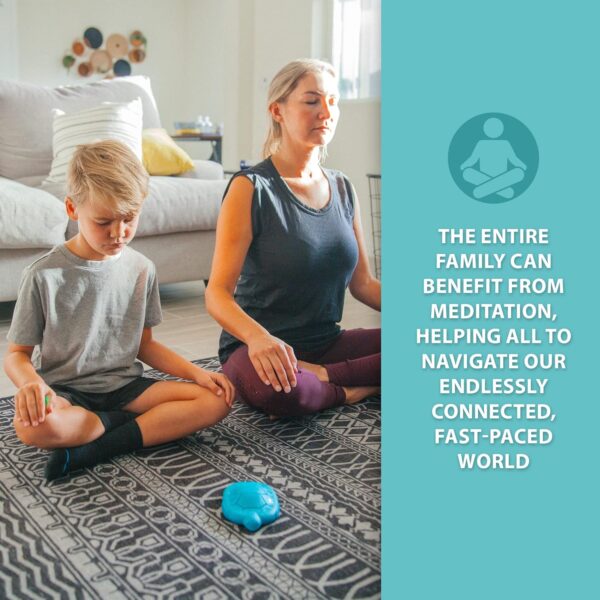 Zenimal Kids Meditation Audio Player - Patented Screen-Free Mindfulness Device with 9 Audio Meditations and 60 Minutes of Soothing Sounds and Music, Teal