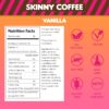 Skinny Boost Skinny Coffee- (Vanilla Flavored) Instant Coffee Made with Premium Arabica Coffee, Garcinia Cambogia, Green Tea Extract, Green Coffee Bean Extract, and Prebiotics (28 Packets)