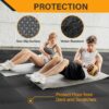 ZENY Puzzle Exercise Mat Gym Flooring Mat Interlocking Foam Mat 24 Tiles 3/4'' Extra Thick Floor Mats Exercise Equipment Mat Baby Play Mat 96 SQ. FT, Black