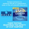 Tampax Pearl Tampons Regular Absorbency, With Leakguard Braid, Unscented, 50 Count