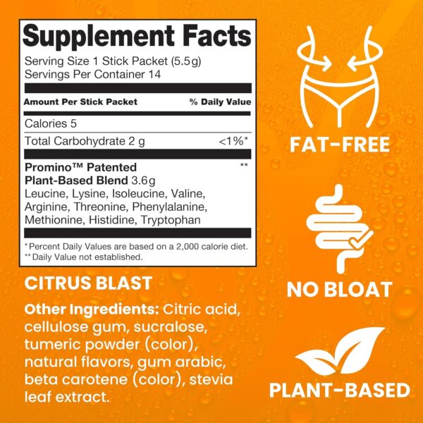 Rejuvenate Muscle Building Drink Sticks – Patented EAAs, 1 Stick = 40g Whey Protein Isolate, 11x Better Than Whey Protein, GLP-1 + Bariatric Approved*, Packaging May Vary, Citrus Blast, 14 Count