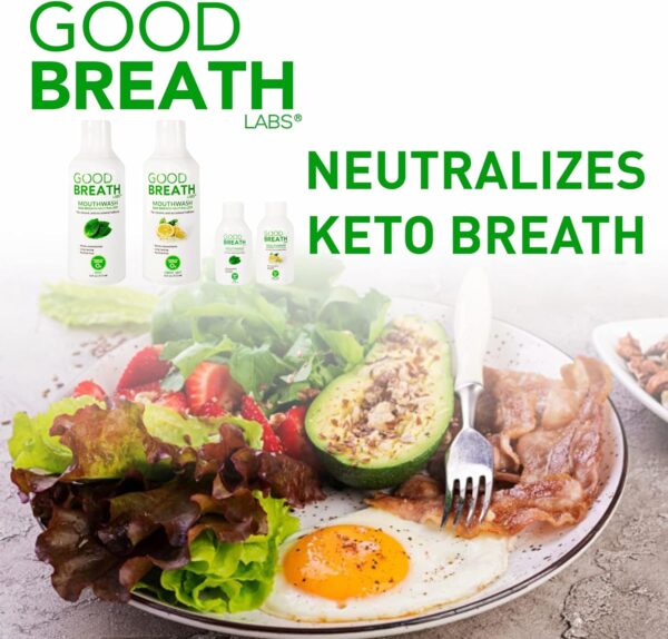 81nVyboGrSL._AC_SL1500_.jpg Goodbreath Mouthwash - Mint Mouth Rinse for Chronic Halitosis - New Ozone Technology Oral Rinse - Halitosis Treatment & Bad Breath Neutralizer - Mouthwash for Gum Diseases - Alcohol-Free | 16 Oz