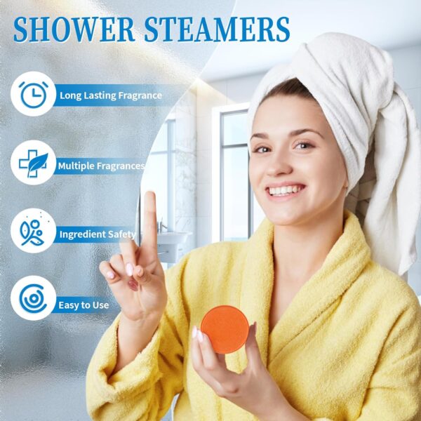 18-Pack Shower Steamers Aromatherapy, Shower Bath Bombs with Individually Wrapped, Variety Shower Tablets, Valentines Day Gifts for Her and Him, Birthday Presents for Women