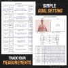 Nextnoid Hardcover Fitness & Food Journal - Nutrition & Workout Planner for Men & Women - A5(5.7" x 8.3") Sturdy Workout Log Book to Track Diet, Gym & Home Workouts