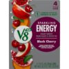 V8 +SPARKLING ENERGY Black Cherry Energy Drink, Made with Real Vegetable and Fruit Juices, 11.5 FL OZ Can 4 Count (Pack of 6)