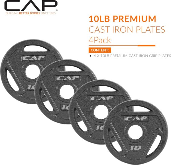 CAP Barbell 2-Inch Olympic Grip Weight Plate | Multiple Options