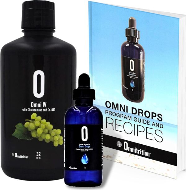 81oGCshNfL._AC_SL1500_.jpg Omnitrition Omni Drop Bundle - Includes Two Products: Omni Drops Diet Drops with Vitamin B12-4 oz with Program Guide and Omni IV (Omni 4) Liquid Vitamins and Minerals with Glucosamine and Co-Q10
