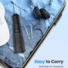 Water Flosser, Cordless Water Dental Flosser, 9 Jet Tips 5 Modes 300ML IPX7 Waterproof, Portable Rechargeable Oral Irrigator for Home Travel - Gums, Orthodontic, Braces Care - Black