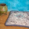 Mandala Life ART Meditation Cushion Cover with Fringe- 26 inches - Cotton - Square Floor Pillow - Moroccan Room Decor - Boho Accent - Bohemian Zafu Pouf