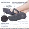 Ozaiic Yoga Socks for Women Non-Slip Grips & Straps, Ideal for Pilates, Pure Barre, Ballet, Dance, Barefoot Workout