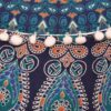 Indian Mandala Round Ottoman Pouf Cover Bohemian Floor Pillow Hippie Cotton Meditation Cushion Cover Seating Throw Decorative Footstool Kids Bean Bag Case