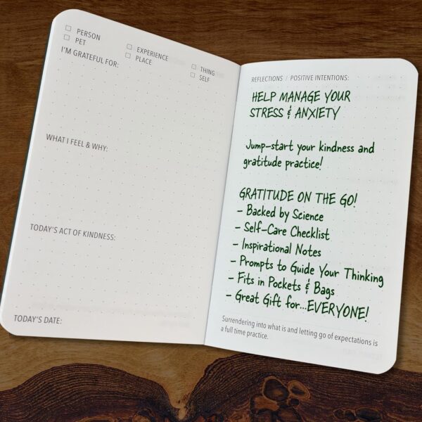 Pocket-sized Gratitude Journals - Freedom Set (Manage Stress & Anxiety, Mental Health Support, Self-Care Checklist, Prompts, 3.5" x 5.5", 36 pages)
