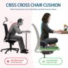 Johnear Cross Legged Office Chair Cushion Meditation Chair Meditation Cushion Floor Pillows for Adults Sitting Yoga Enthusiasts, Meditation Fanatics Seat (Grey)