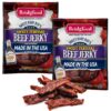 Bridgford Sweet Baby Ray’s Beef Jerky Sweet Teriyaki 3.25 oz Pack of 2 - High Protein Beef Jerky for Low Carb and High Protein Diets - Beef Jerky Teriyaki for On the Go Snacking and Busy Lifestyles