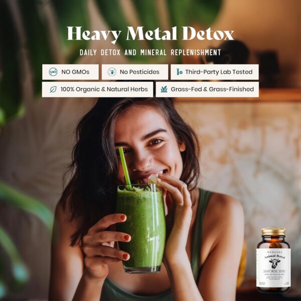 Heavy Metal Detox Supplement, Kidney, Liver Cleanse Detox & Repair Capsules, 180 Capsules - 30 Servings