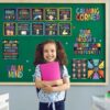 Calm Down Corner Bulletin Board Set for Classroom Decoration Feelings Chart Mental Health Feeling Management Poster for Kindergarten Emotions Poster Decor School(Dark Colors)