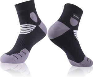 RANDY SUN Waterproof Socks, Unisex Cycling/Hunting/Fishing/Running Ankle Socks 1&2 Pair