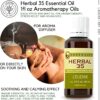 L'eudine Herbal 35 Essential Oil, Soothing and Calming Eucalyptus Essential Oil, Powerful Blend of up 35 Essential Oils for Aromatherapy & Wellness Support - 1fl oz