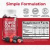 Health Plus Super Colon Cleanse Gummies, Natural Senna Leaf Extract, Gentle, Overnight Relief from Occasional Constipation, Dietary Supplement, Mixed Berry Flavor, 60 Count
