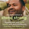 Nature's Bounty Calcium Carbonate & Vitamin D, Supports Immune Health & Bone Health, 1200mg Calcium & 1000IU Vitamin D3, 120 Softgels