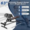 OPPSDECOR Weight Bench Set with Preacher Curl Hyper Back Extension, All-in-One Sit Up Bench, Roman Chair, Professional Bench Press for Full Body Exercise Workout Benches for Home Gym