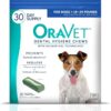 ORAVET Dental Chews for Dogs, Oral Care and Hygiene Chews (Small Dogs, 10-24 lbs.) Blue Pouch, 30 Count