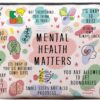Mental Health Gifts Makeup Bag, Mental Health Awareness Gift, Positive Thinking Daily Affirmation, Positive Quotes Mental Health Matters Cosmetic Bag for Women