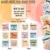 240Pcs Mental Health Stickers Positive Awareness Reminder Paper Decals Psychology Affirmation Self-Adhesive Square Stickers for Students Gifts Scrapbook Journal School Supplies