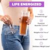 Zantrex SkinnyStix Energy Powder – Lose Weight, GLP-1, Appetite Suppressant, Boost Mood – 10 Calories – Yerba Mate, Coffee Bean – 30 Stix, Berry