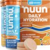 Nuun Hydration Immunity Electrolyte Tablets With 200mg Vitamin C, Blueberry Tangerine + Orange Citrus Flavors, 5 Essential Electrolytes for Hydration, Vegan, Non-GMO, 4 Pack (40 Servings)