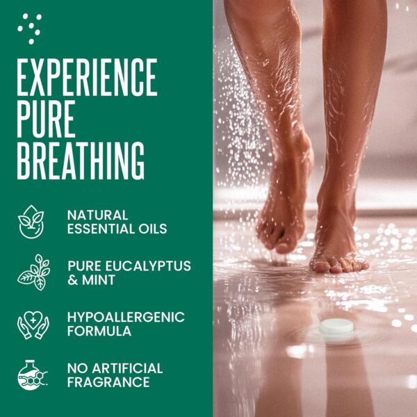 Cleverfy Shower Steamers for Aromatherapy - Menthol & Eucalyptus Set of 18 Shower Bombs