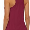 Hibelle Women's Workout Yoga Racerback Tank Tops with Built in Shelf Bra