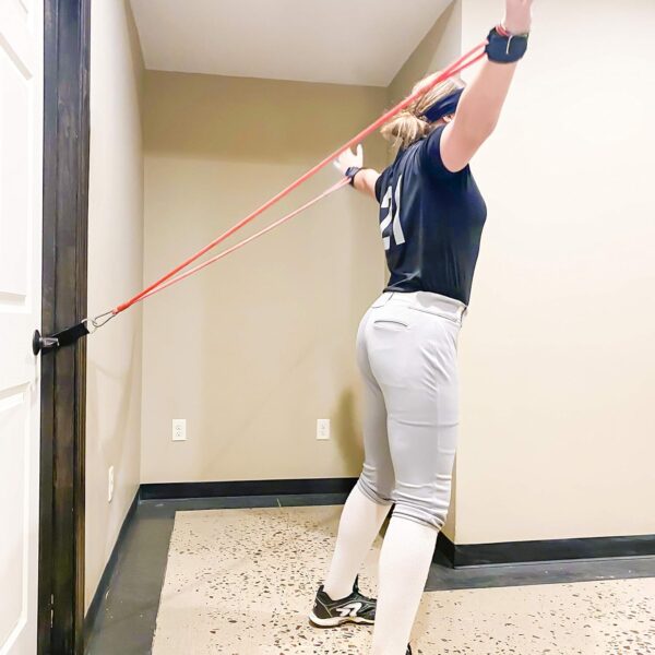 Arm Pro Bands Baseball Softball Resistance Training Bands - Arm Strength, Pitching and Conditioning Equipment, Available in 3 Levels (Youth, Advanced, Elite), Anchor Strap, Door Mount
