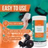 Fitness Equipment Wipes - Cleaning Wipes for Yoga Mats, Pilates Studios, Gyms, Peloton & Cycle Bikes, Spas - Fragrance-Free Wipes Surface Cleaning for Home, Office, Gym 75-Count
