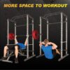 Fitness Reality Squat Rack Power Cage | Optional LAT Pulldown & Leg Holdown Attachment | Squat and Bench Rack Combos | Super Max 810 XLT