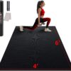 81q2lE4BzBL._AC_SL1500_.jpg Large Exercise Mat for Home Workout,12‘x6’/10'x6'/9'x6'/8'x6'/7'x5'/6'x4' (7mm) Extra Thick Workout Mat, High-Density Gym Mat for Cardio, Jump Rope, MMA, Weights (Shoe-Friendly)