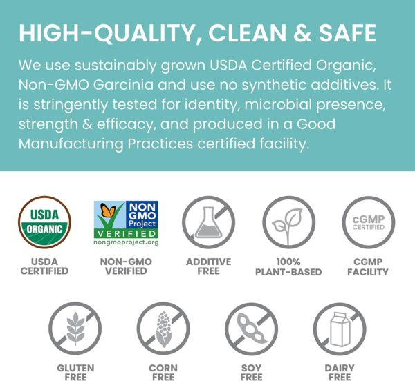 Himalaya Organic Garcinia Cambogia Herbal Supplement, Appetite Control, Lipid Metabolism, Weight Support, USDA Organic, Non-GMO, Vegan, 600 mg, 60 Plant-Based Caplets, 2 Pack