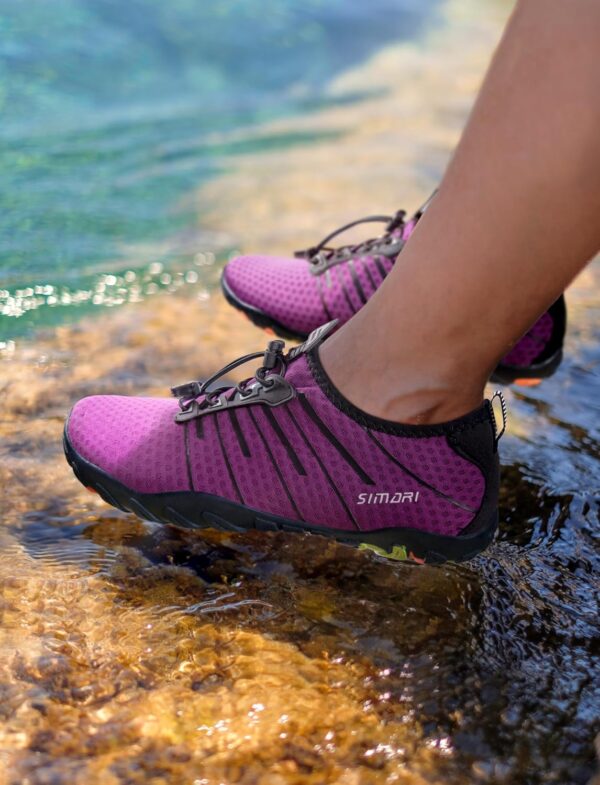 SIMARI Water Shoes for Women Men Barefoot Breathable Quick-Dry Aqua Sports Beach River Hiking Athletic Swim Surf Pool Diving Camping Must Haves Outdoor Gear