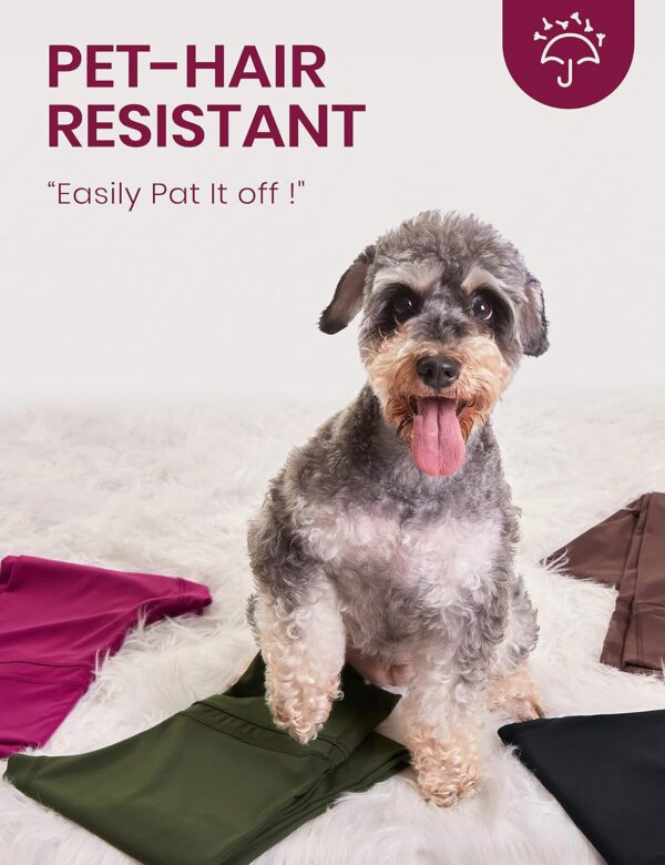 CRZ YOGA Women's Naked Feeling Biker Shorts with Pockets 8'' - High Waisted Yoga Gym Workout Spandex