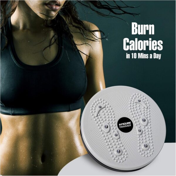 Core Abs Twister Board - Waist Sculptor Twister Board for Core & Ab Exercise - Waist Twisting Disc, Dizzy Disc Twist Board for Slimming Workout with 8 Magnets Reflexology