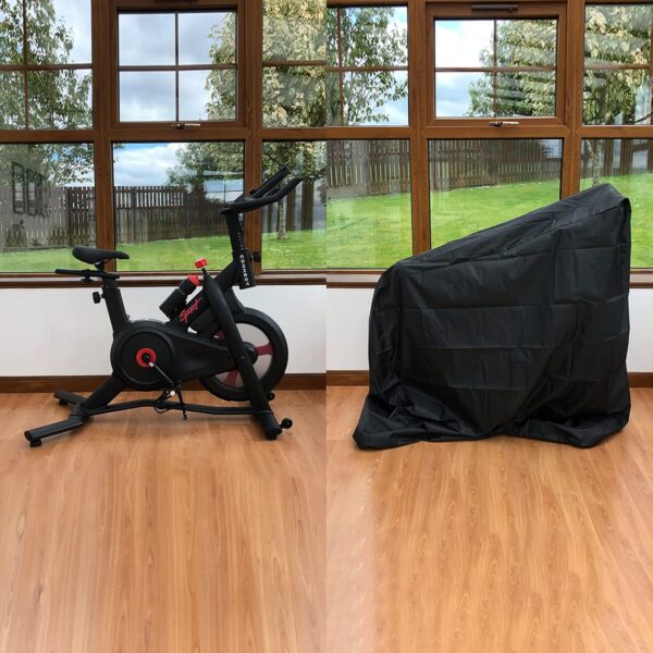 81qNSP9ai4L._AC_SL1500_.jpg Tonhui Exercise Bike Cover, Upright Indoor Cycling Protective Cover Dustproof Waterproof Cover Ideal for Indoor Or Outdoor Use