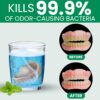 Protech Denture Cleaner 7g (3-Month Supply) Denture Cleanser Foils for Retainers, Nightguards, Mouthguards, and Dentures, Nicotine, Coffee and Iron Cleaning Foils, No Tablets, Long Lasting Packets