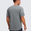 CRZ YOGA Mens Lightweight Athletic T-Shirts Moisture Wicking Running Workout Shirt Short Sleeve Gym Tops