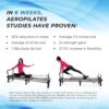 AeroPilates Reformer Home Workout Equipment, Pilates Machine w/Resistance