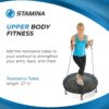 Stamina 36 Inch Fitness Trampoline w/ Foldable Steel Frame, 250 Pound Capacity, Gray