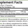 Bronson Ginkgo Biloba Extra Strength Supports Brain Function & Memory Support, 360 Vegetarian Capsules