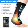 NEENCA Ankle Brace for Pain Relief, 2 Pack Compression Ankle Sleeves Set. Ankle Support Stabilizer for Achilles Tendonitis, Plantar Fasciitis, Joint Pain, Swelling, Arthritis, Sport - FSA/HSA Approved